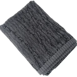 Serviette De Bain|Linnea Drap de bain 100x150 cm pur coton collection OSAKA feuillage gris