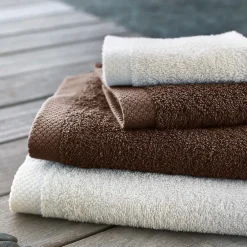 Linnea Drap de bain 100x150 cm PURE Marron 550g/m2