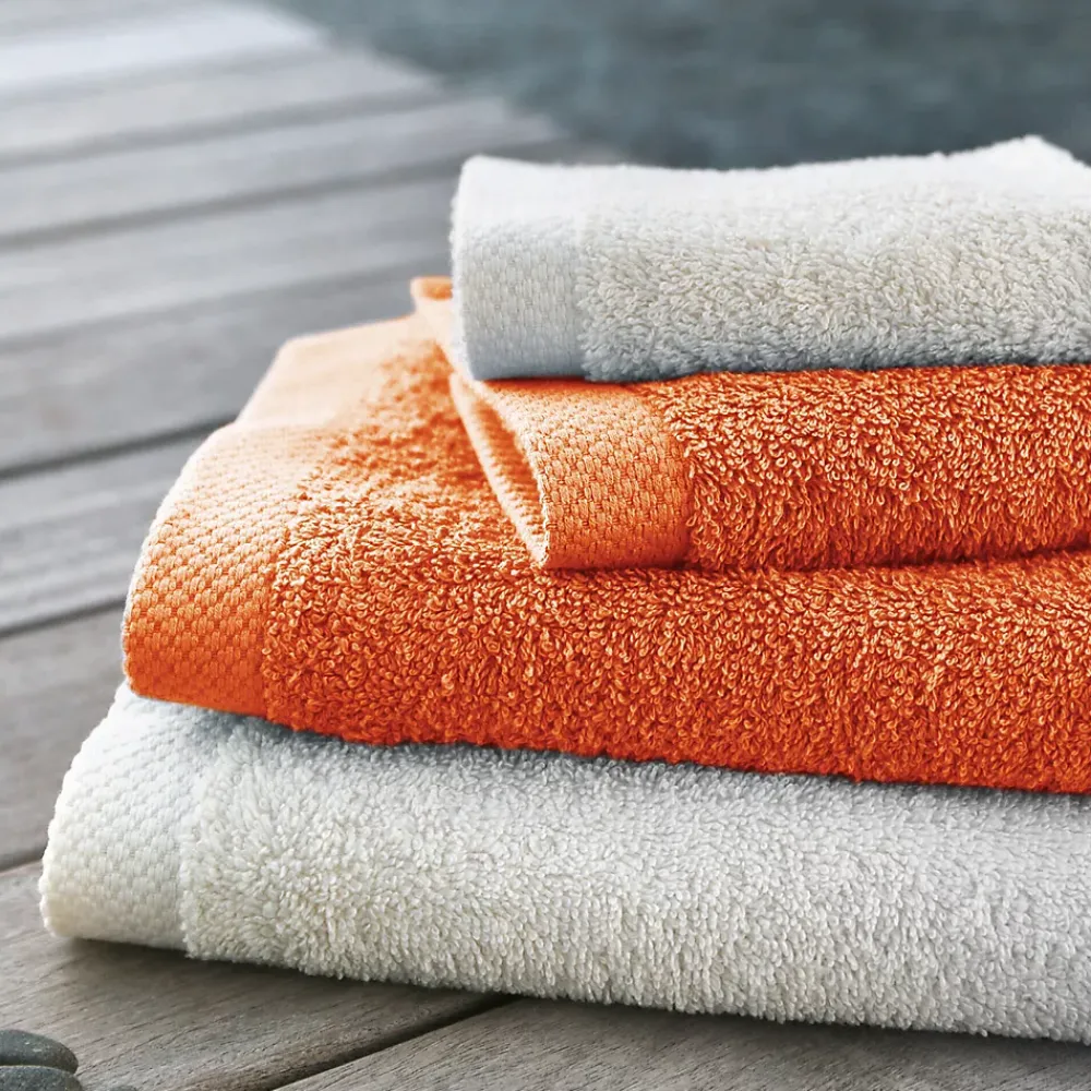 Linnea Drap de bain 100x150 cm PURE Orange Butane 550g/m2