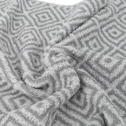 Linnea Drap de bain 100x150 cm SYMETRIE coton Gris Losanges
