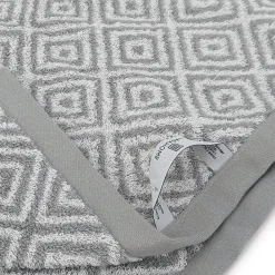 Linnea Drap de bain 100x150 cm SYMETRIE coton Gris Losanges