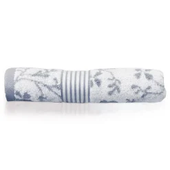Linnea Drap de bain 100x150 cm VINTAGE FLORAL Gris 550g/m2