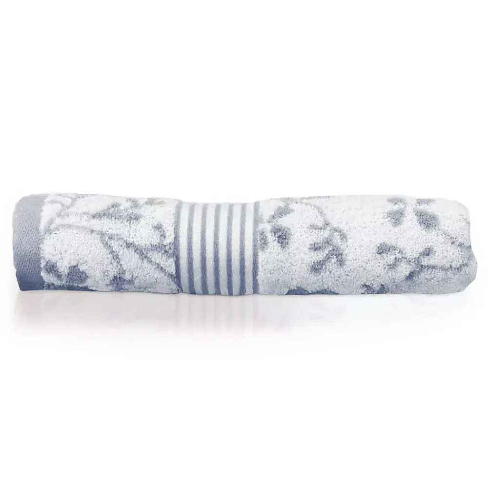 Linnea Drap de bain 100x150 cm VINTAGE FLORAL Gris 550g/m2