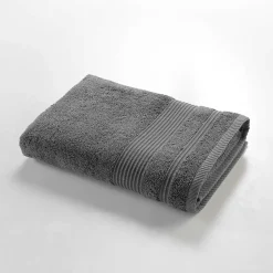 Serviette De Bain|Douceur D'Intérieur Drap de douche 70 x 130 cm eponge unie tendresse Anthracite