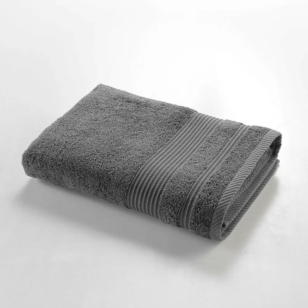 Serviette De Bain|Douceur D'Intérieur Drap de douche 70 x 130 cm eponge unie tendresse Anthracite