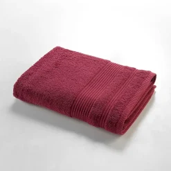 Serviette De Bain|Douceur D'Intérieur Drap de douche 70 x 130 cm eponge unie tendresse Rubis