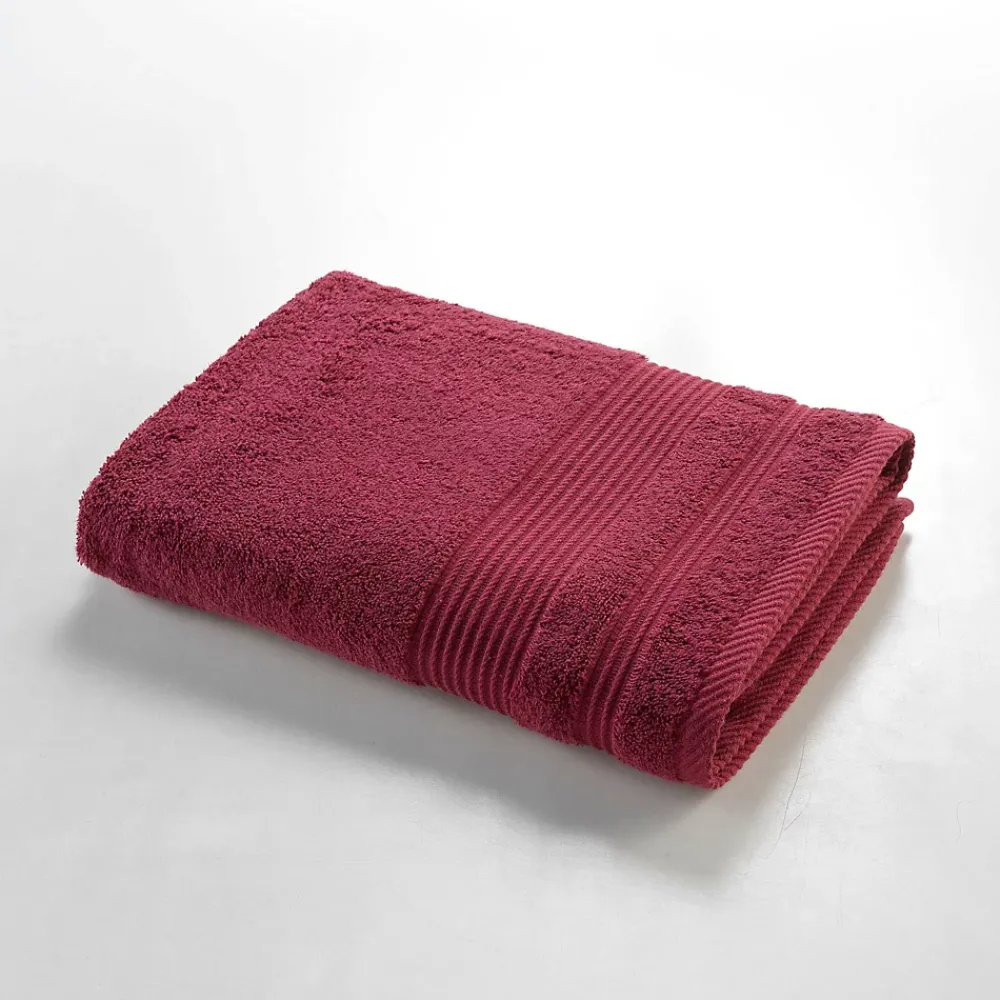 Serviette De Bain|Douceur D'Intérieur Drap de douche 70 x 130 cm eponge unie tendresse Rubis