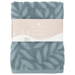 Atmosphera Créateur D'Intérieur Drap de douche Cisel - coton - bleu - 70x130 cm - Atmosphera