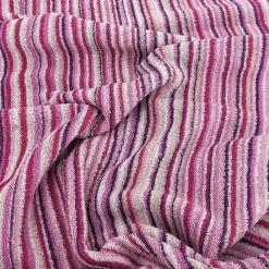 Serviette De Bain|Linnea Drap de douche coton 500g/m2 PURE STRIPES II rose