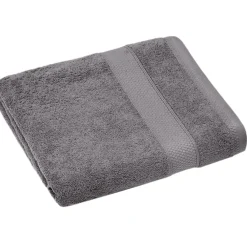 Serviette De Bain|Linnea Drap de douche coton 550g/m2 70x130 cm NAÏA gris Ardoise
