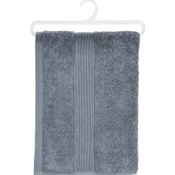 Atmosphera Créateur D'Intérieur Drap de douche Essentiel - coton 450 gr/m² - gris anthracite 70x130 cm - Atmosphera
