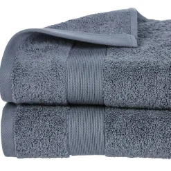 Atmosphera Créateur D'Intérieur Drap de douche Essentiel - coton 450 gr/m² - gris anthracite 70x130 cm - Atmosphera