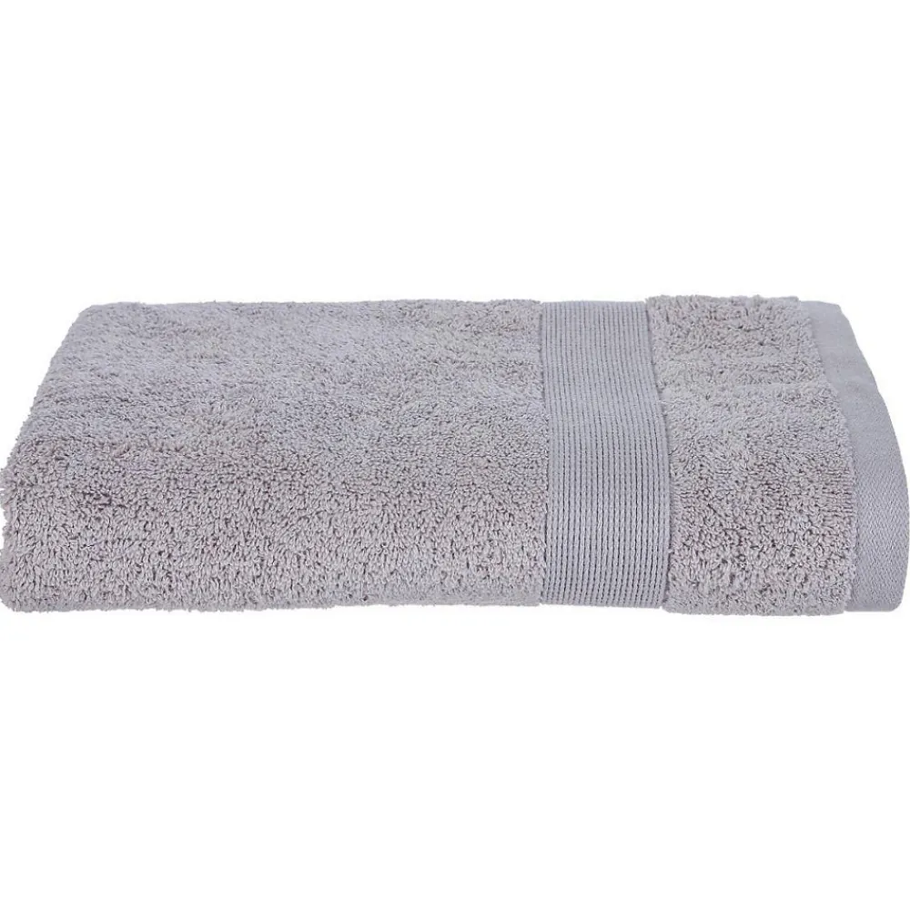 Serviette De Toilette|Atmosphera Créateur D'Intérieur Drap de douche Essentiel - coton 450 gr/m² - gris taupe 70x130 cm - Atmosphera