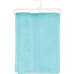 Atmosphera Créateur D'Intérieur Drap de douche Essentiel - coton 450 gr/m² - bleu aqua 70x130 cm - Atmosphera