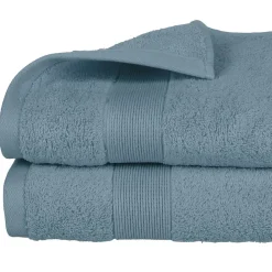 Serviette De Toilette|Atmosphera Créateur D'Intérieur Drap de douche Essentiel - coton 450 gr/m² - gris orage 70x130 cm - Atmosphera