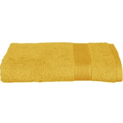 Serviette De Toilette|Atmosphera Créateur D'Intérieur Drap de douche Essentiel - coton 450 gr/m² - jaune moutarde 70x130 cm - Atmosphera