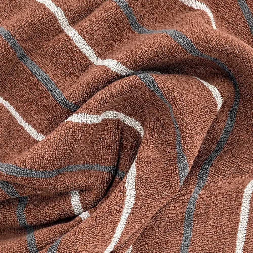 Serviette De Bain|Linnea Drap de douche 70x140 cm BOLD coton 500g/m² marron Terracotta