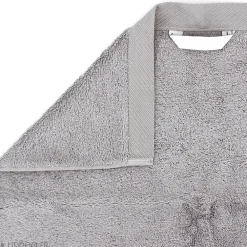 Serviette De Bain|Linnea Drap de douche 70x140 cm coton peigné ALBA argent