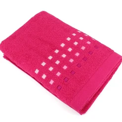 Serviette De Bain|Linnea Drap de douche 70x140 cm coton 550g/m2 PURE PRIMAVERA Rose Fuchsia