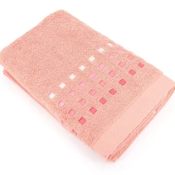 Linnea Drap de douche 70x140 cm coton 550g/m2 PURE PRIMAVERA rose Saumon