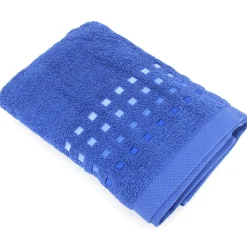 Linnea Drap de douche 70x140 cm coton 550g/m2 PURE PRIMAVERA bleu Marine