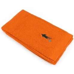 Serviette De Bain|Linnea Drap de douche 70x140 cm coton 550g/m2 PURE FOOTBALL Orange Butane