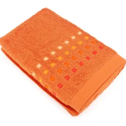 Linnea Drap de douche 70x140 cm coton 550g/m2 PURE PRIMAVERA Orange Butane