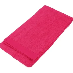 Serviette De Bain|Linnea Drap de douche 70x140 cm coton peigné ALBA fraise