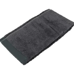 Serviette De Bain|Linnea Drap de douche 70x140 cm coton peigné ALBA anthracite