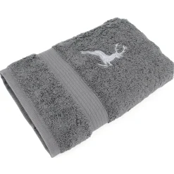 Linnea Drap de douche 70x130 cm HIRSH Anthracite/Gris 600g/m2