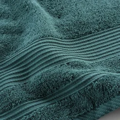 Douceur D'Intérieur Drap de Douche 70x130 cm Éponge Unie Tendresse Emeraude 600g/m²