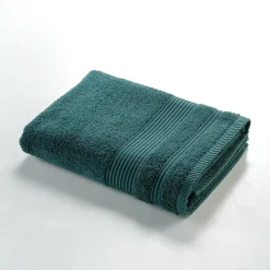 Douceur D'Intérieur Drap de Douche 70x130 cm Éponge Unie Tendresse Emeraude 600g/m²