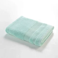 Serviette De Bain|Douceur D'Intérieur Drap de Douche 70x130 cm Éponge Unie Tendresse Céladon 600g/m²