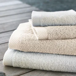 Serviette De Bain|Linnea Drap de douche 70x140 cm PURE Ivoire 550g/m2
