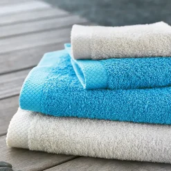 Serviette De Bain|Linnea Drap de douche 70x180 cm PURE Bleu Océan 550g/m2