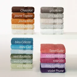 Serviette De Bain|Linnea Drap de douche 70x140 cm ROYAL CRESENT Prune 650g/m2