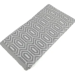 Linnea Drap de douche 70x140 cm SYMETRIE coton Gris Alvéoles