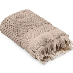 Linnea Drap de douche 70x130 cm TETHYS micro-coton beige Chanvre