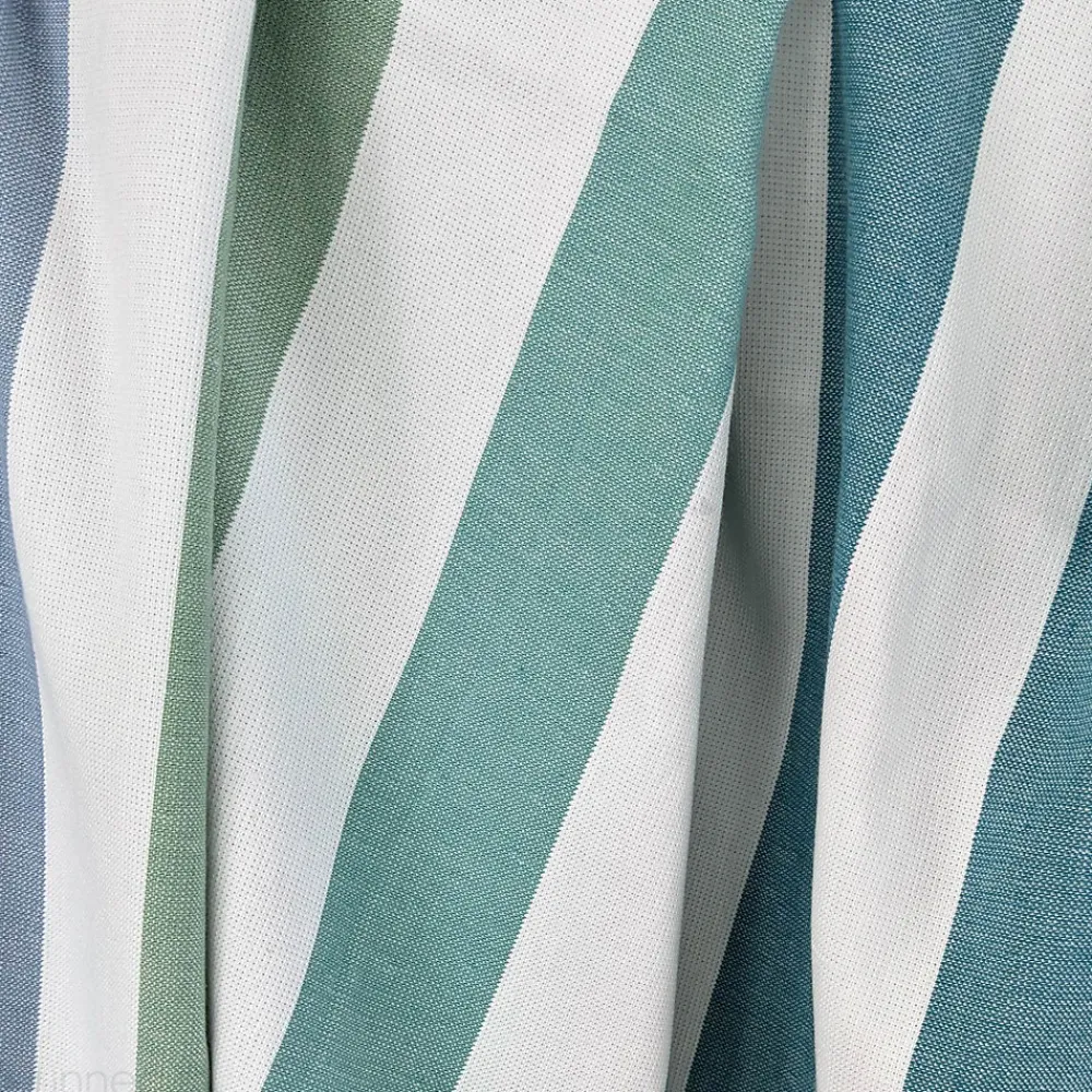 Serviette De Bain|Linnea Drap de plage à rayures 100x180 cm pur coton collection BARBAGIA bleu
