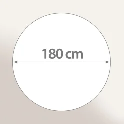 Linnea Drap de plage rond 180 cm INCA Bleu