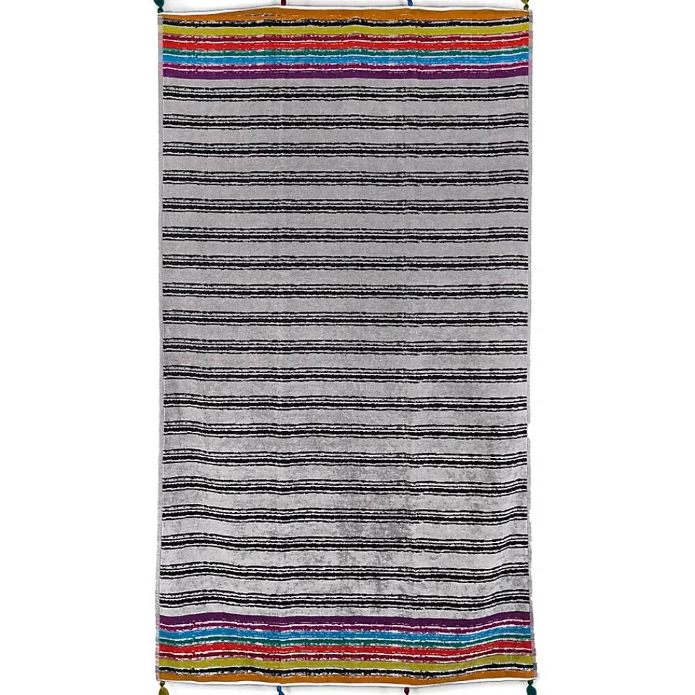 Linnea Drap de plage 100x180 cm en velours collection SICILE multicolore