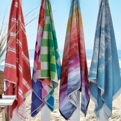 Linnea Drap de plage 100x180 cm en velours collection SICILE multicolore