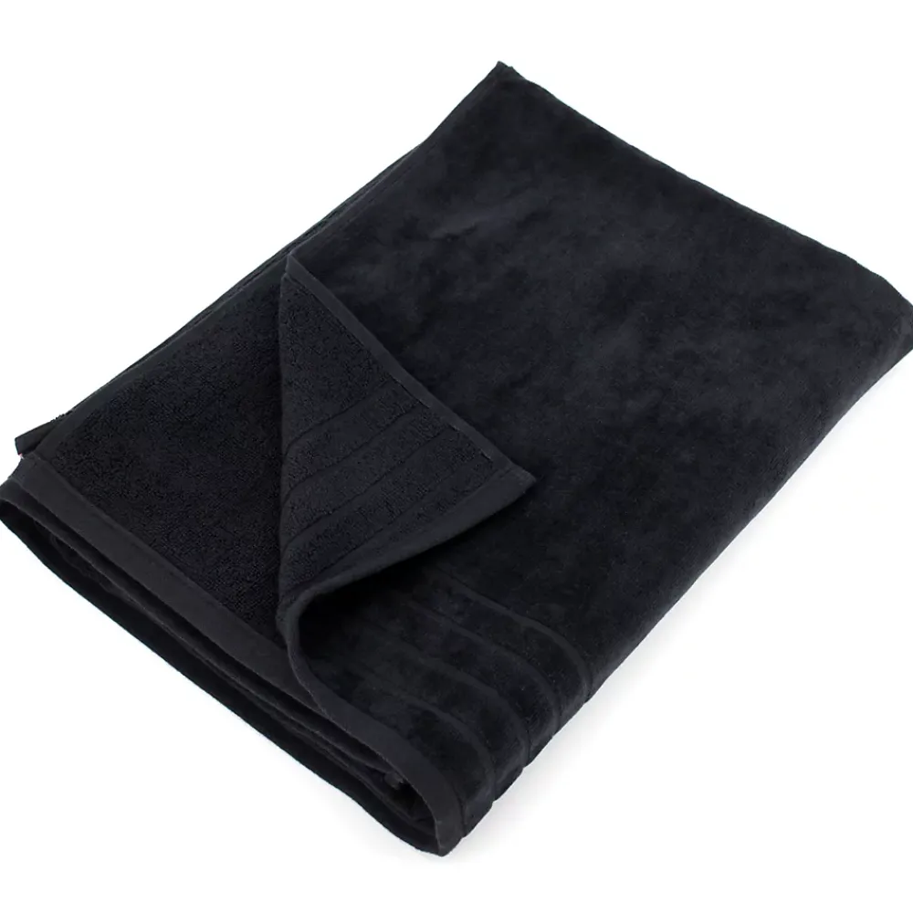 Serviette De Bain|Linnea Drap de plage 90x160 cm KUPARI noir