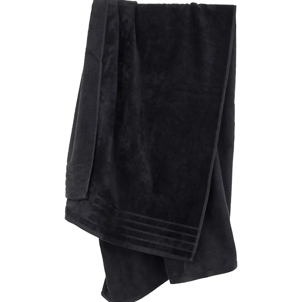 Serviette De Bain|Linnea Drap de plage 90x160 cm KUPARI noir