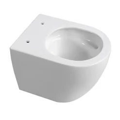 Wc Suspendu|Ceramica Duofix Pack WC bâti-support 112 cm + WC suspendu sans bride Ceramia avec abattant SoftClose + plaque blanche (GEBCEPXWT01-FR)