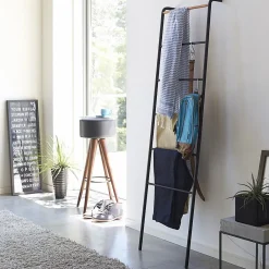 Etagère Salle De Bains|Calicosy Echelle porte serviettes avec 6 barreaux - H160 cm