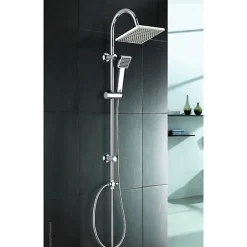 Colonne De Douche Thermostatique|Rousseau Edouard - Colonne de douche sans robinetterie SOTO - Finition Chromée