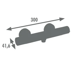 Robinet De Douche|Edouard Rousseau - Mitigeur thermostatique de douche AKILA - Corps froid - Débit 9,5 L par minute - 7 coloris disponibles