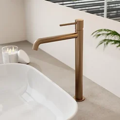 Edouard Rousseau - Mitigeur lavabo haut SCRIPY - Butée éco stop - Vidage clic clac inclus - 3 coloris disponibles