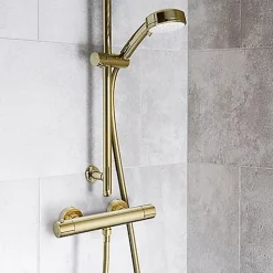 Robinet De Douche|Edouard Rousseau - Mitigeur thermostatique de douche AKILA - Corps froid - Débit 9,5 L par minute - 7 coloris disponibles